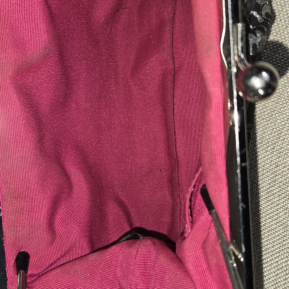 Coach Lurex Chenille Framed KIsslock Wristlet Purse - Picture 8 of 10